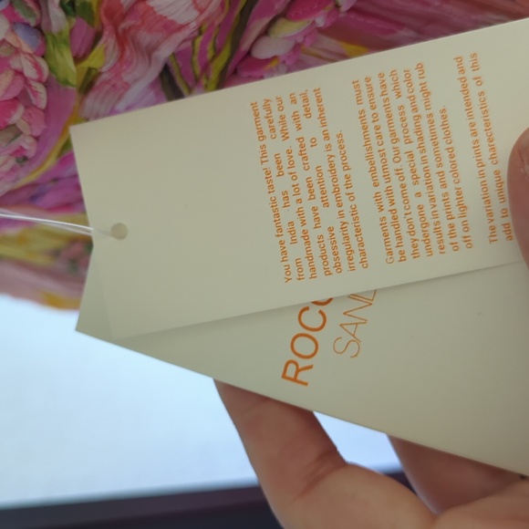 🍋✨ NWT Rococo sand tiered Leona maxi dress size M - Picture 7 of 12